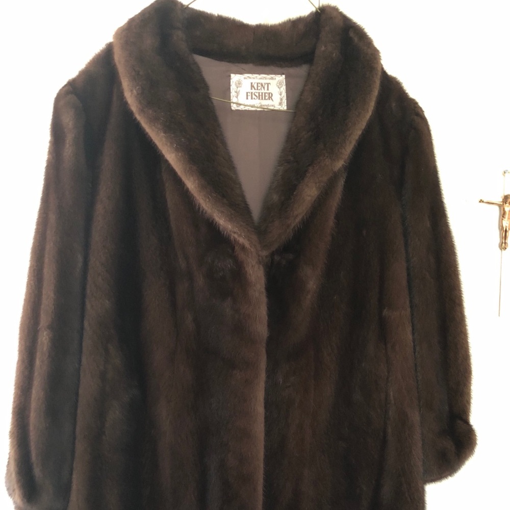 Kent Fisher woman’s mink coat